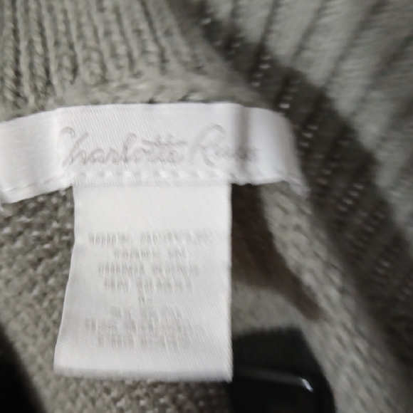 Charlotte Russe Olive Cable Knit Sweater - Picture 7 of 7